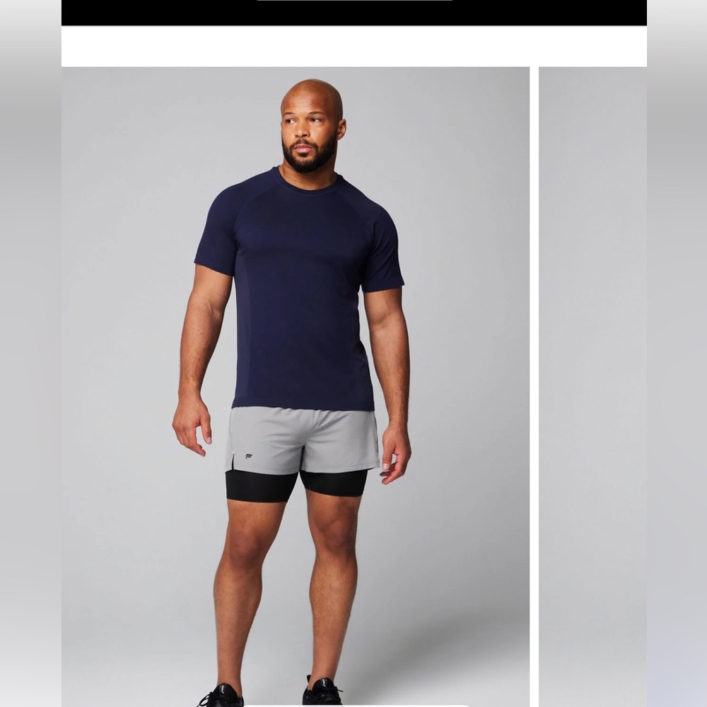 Fabletics Men's Blue Short Sleeve Athletic Tee